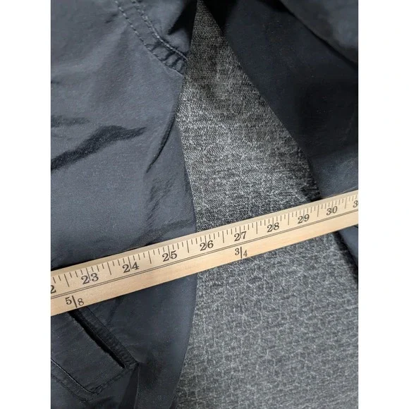 Vintage Jordan Mens XL Quarter Zip Windbreaker Pullover Black Embroidered Logo - Picture 4 of 10